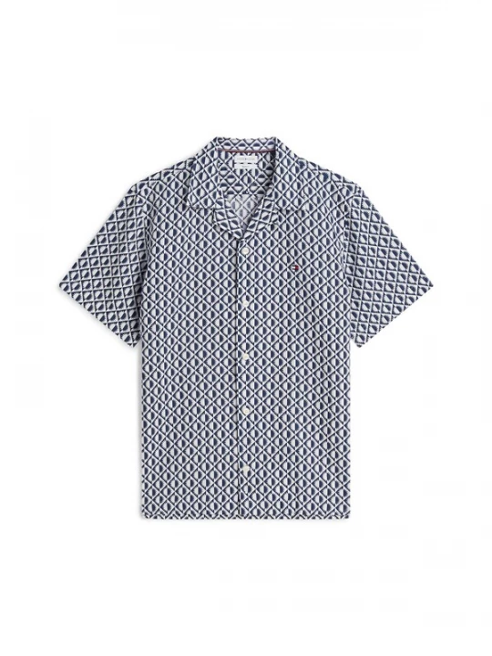 Foto van product TOMMY HILFIGER Overhemd navy / wit