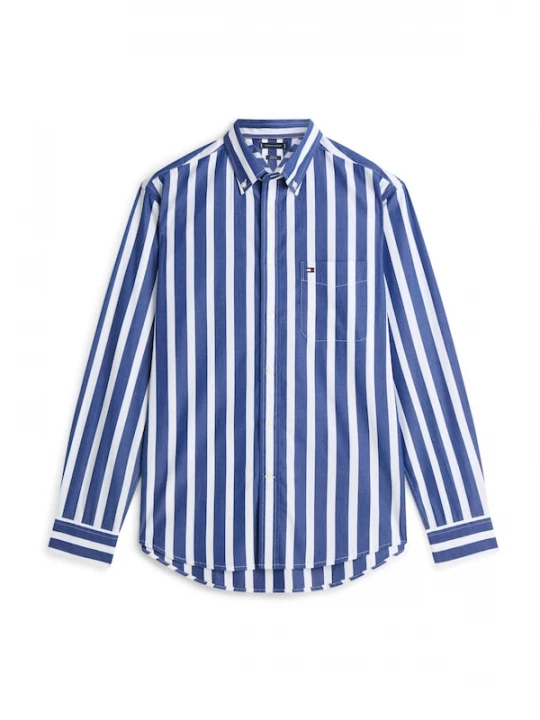 Foto van product TOMMY HILFIGER Overhemd navy / wit