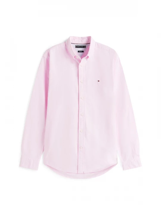 Foto van product TOMMY HILFIGER Overhemd 'Regular Fit Flag Embroidery' rosa