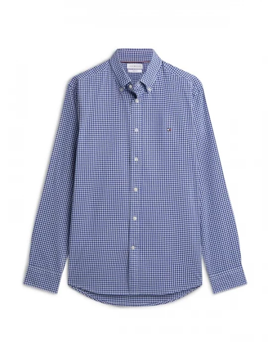 Foto van product TOMMY HILFIGER Overhemd 'Regular Fit Flex Gingham' blauw