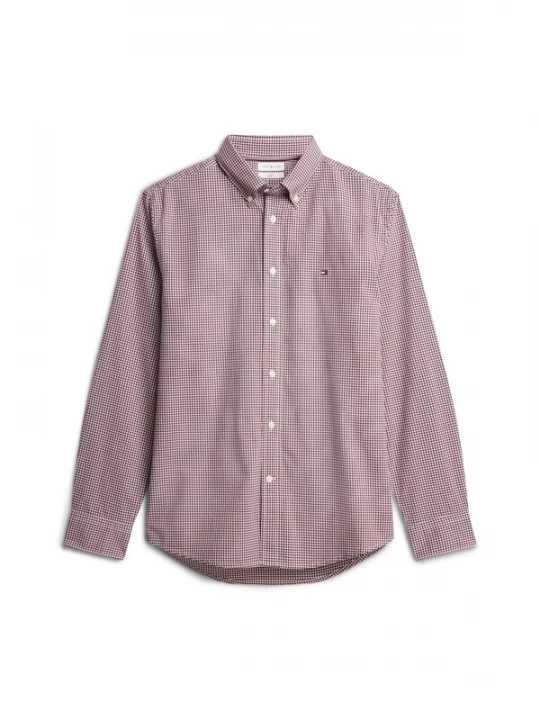 Foto van product TOMMY HILFIGER Overhemd wijnrood / wit
