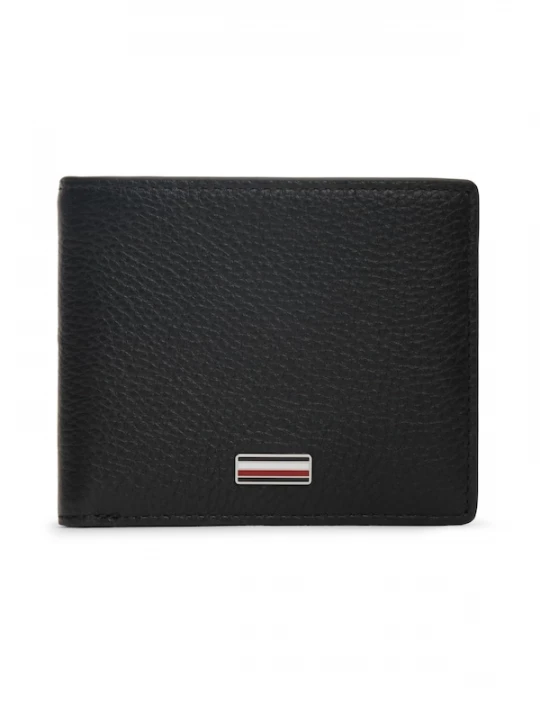 Foto van product TOMMY HILFIGER Portemonnee 'Signature Plaque Bifold' zwart