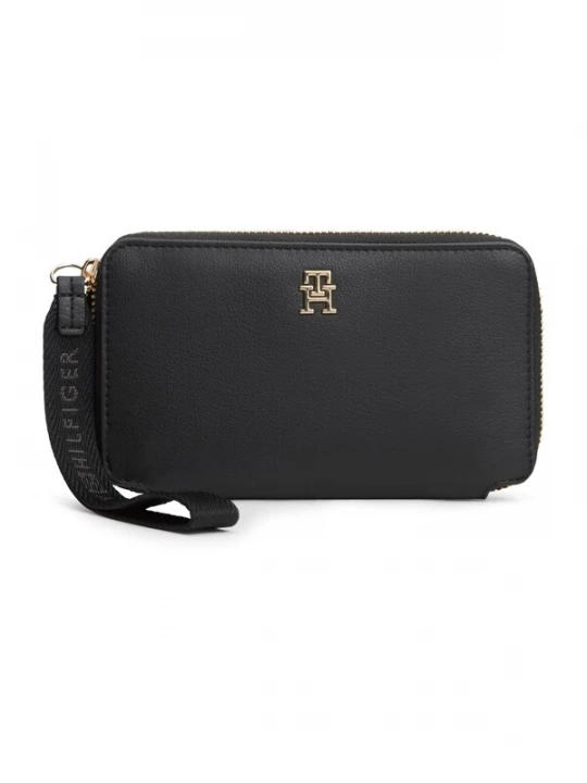Foto van product TOMMY HILFIGER Portemonnee 'Signature Tape Wrist Strap' zwart