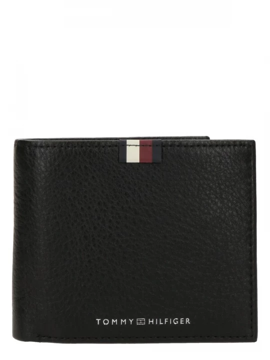 Foto van product TOMMY HILFIGER Portemonnee 'TH PREM LEA' zwart