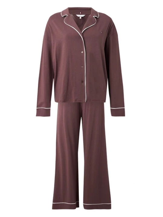 Foto van product TOMMY HILFIGER Pyjama 'Essential' cyclaam / wit