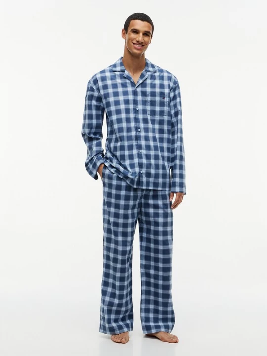 Foto van product TOMMY HILFIGER Pyjama lang royal blue / koningsblauw / lichtblauw