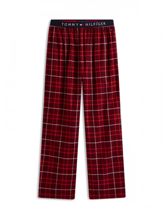 Foto van product TOMMY HILFIGER Pyjamabroek donkerrood / wit