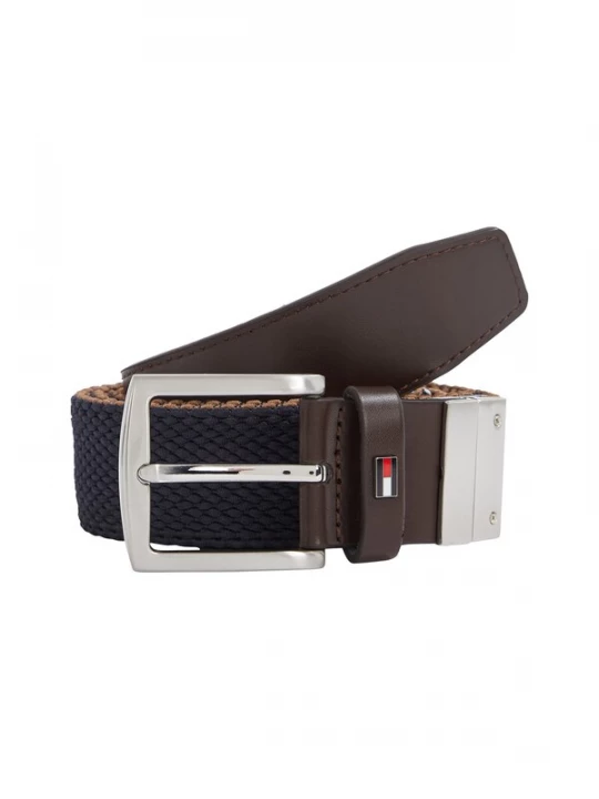 Foto van product TOMMY HILFIGER Riem 'DENTON' navy / lichtbruin