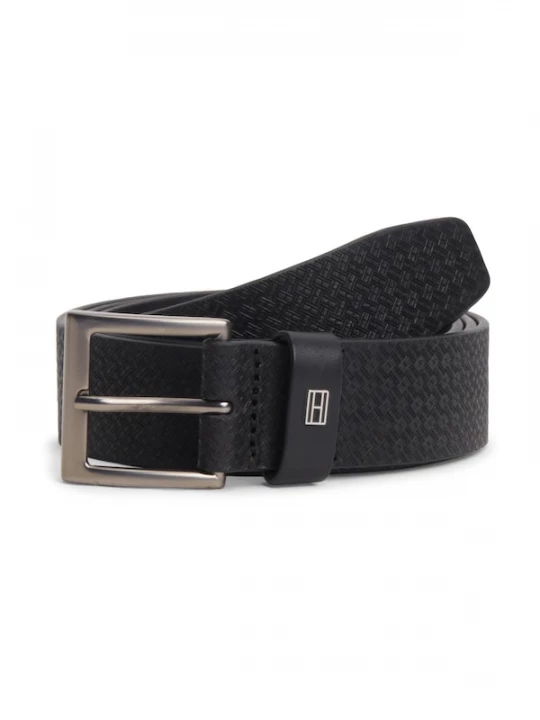 Foto van product TOMMY HILFIGER Riem 'Flag Plaque Embossed' zwart