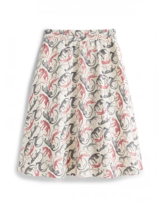 Foto van product TOMMY HILFIGER Rok 'ESS' lichtbeige / nachtblauw / kersrood