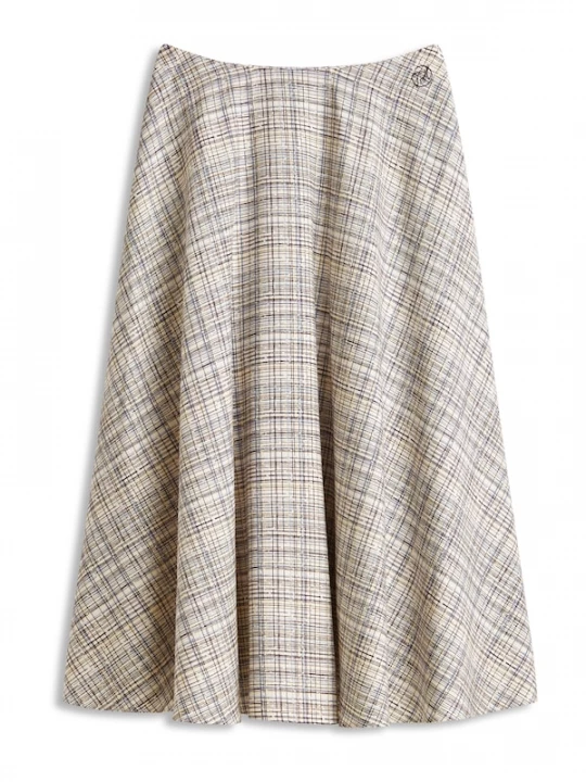 Foto van product TOMMY HILFIGER Rok lichtgeel / zwart / wit