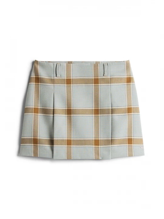 Foto van product TOMMY HILFIGER Rok sepia / mintgroen / wit