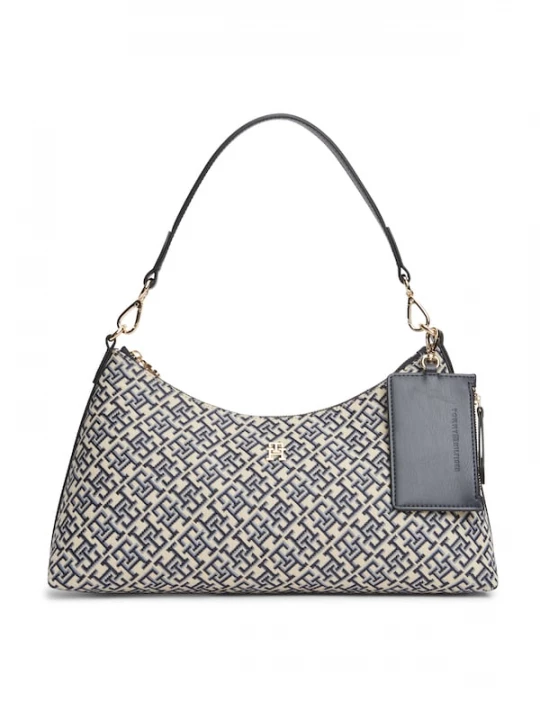 Foto van product TOMMY HILFIGER Schoudertas beige / navy / lichtblauw