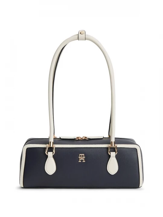 Foto van product TOMMY HILFIGER Schoudertas donkerblauw / wit