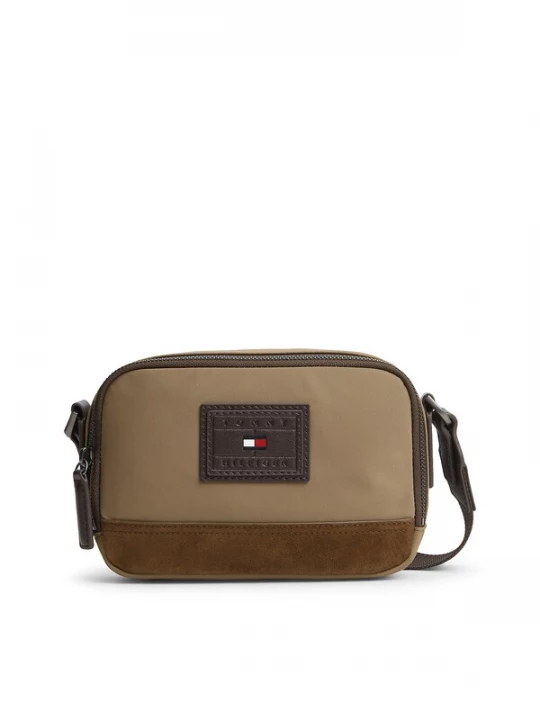 Foto van product TOMMY HILFIGER Schoudertas 'Heritage' donkerbruin / bruin gemêleerd
