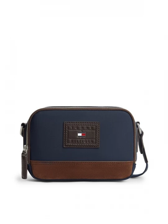 Foto van product TOMMY HILFIGER Schoudertas 'Heritage' navy / bruin / donkerbruin / rood