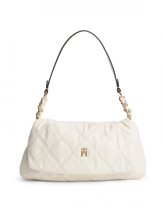 Foto van product TOMMY HILFIGER Schoudertas 'Quilted TH Monogram Shoulder' crème