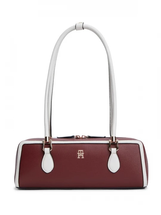 Foto van product TOMMY HILFIGER Schoudertas roestbruin / wit