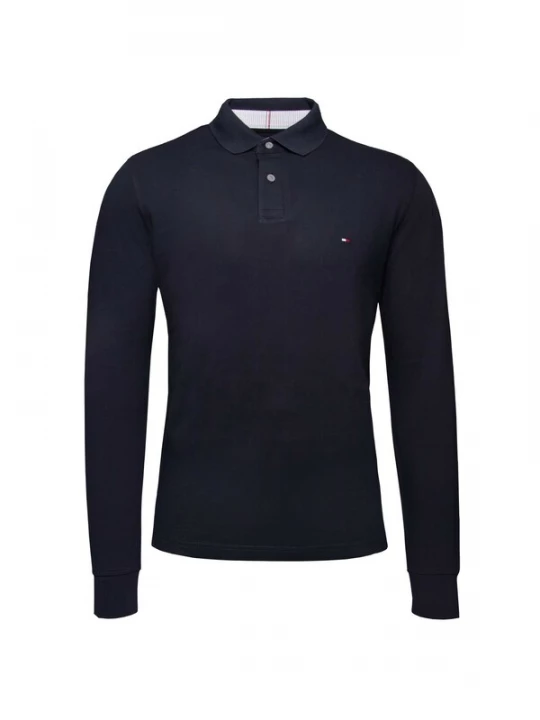 Foto van product TOMMY HILFIGER Shirt '1985 Regular Long Sleeve' nachtblauw / rood / wit
