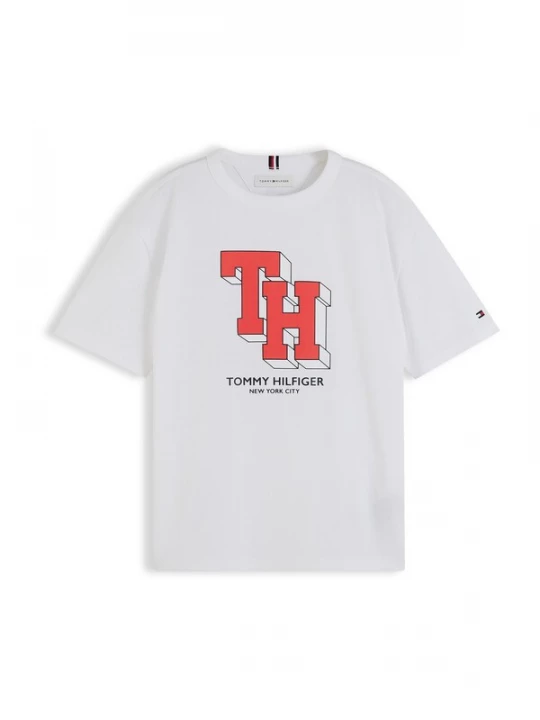 Foto van product TOMMY HILFIGER Shirt bloedrood / zwart / wit