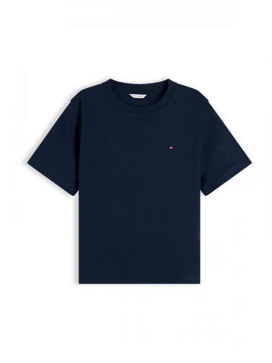 Foto van product TOMMY HILFIGER Shirt 'Boxy Interlock' donkerblauw