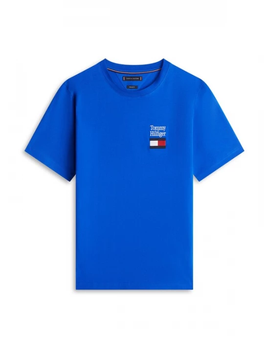 Foto van product TOMMY HILFIGER Shirt 'Brand Love' blauw / navy / rood / wit