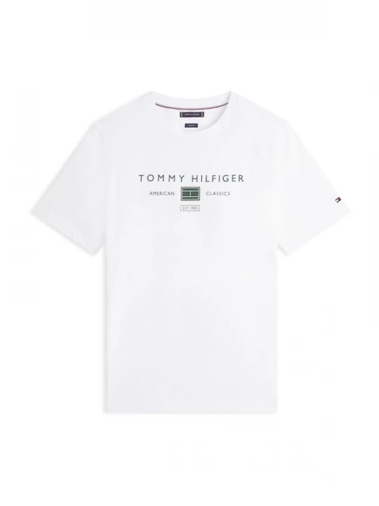 Foto van product TOMMY HILFIGER Shirt 'BRAND LOVE' groen / wit