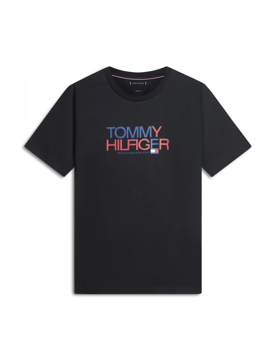 Foto van product TOMMY HILFIGER Shirt 'BRAND LOVE' marine / rood / zwart / wit