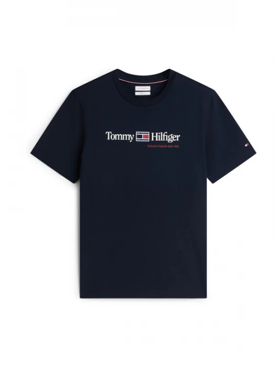 Foto van product TOMMY HILFIGER Shirt 'Brand Love' nachtblauw / rood / wit
