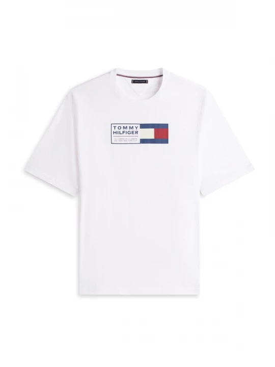 Foto van product TOMMY HILFIGER Shirt 'BRAND LOVE' navy / rood / wit / offwhite