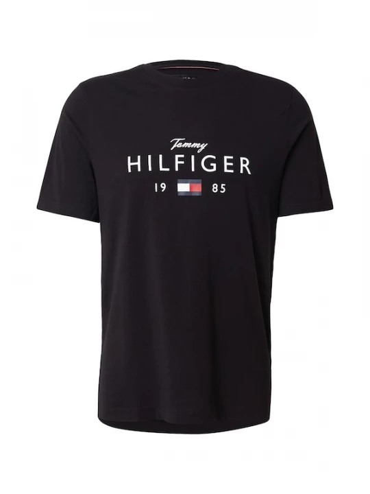 Foto van product TOMMY HILFIGER Shirt 'BRAND LOVE' rood / zwart / wit