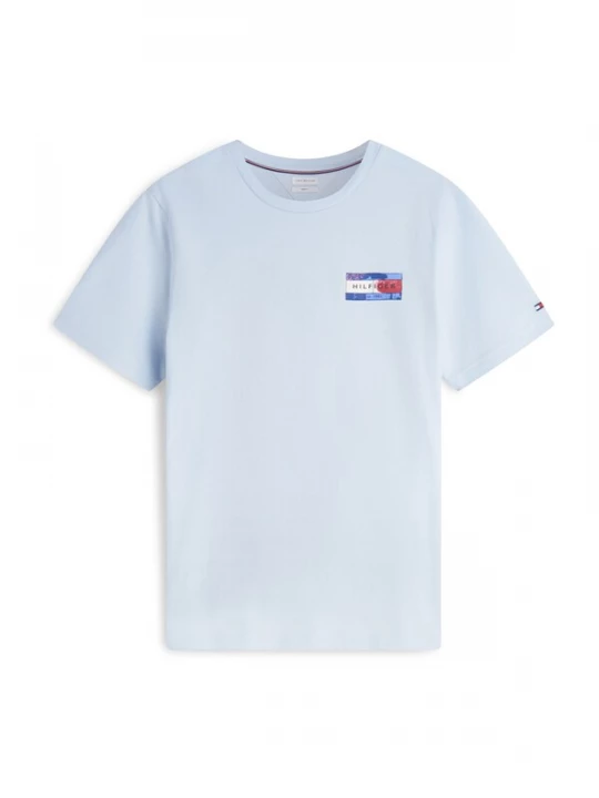 Foto van product TOMMY HILFIGER Shirt 'BRAND LOVE' royal blue / koningsblauw / lichtblauw / bloedrood / wit