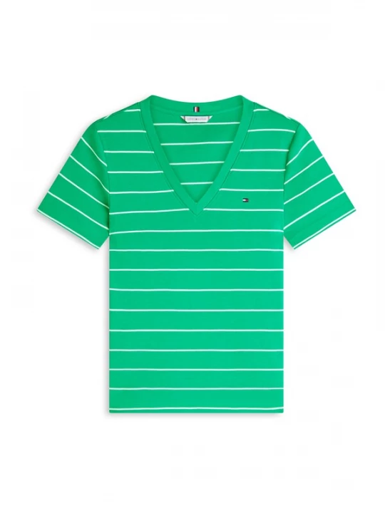 Foto van product TOMMY HILFIGER Shirt 'CODY' groen / wit