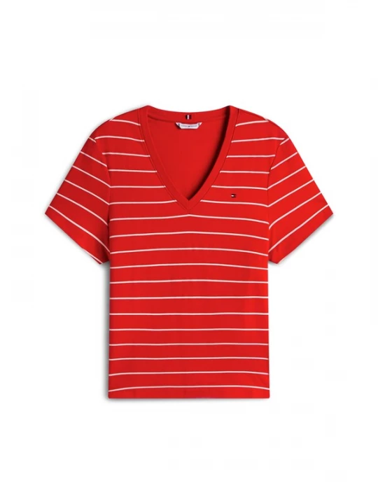 Foto van product TOMMY HILFIGER Shirt 'Cody' rood / wit