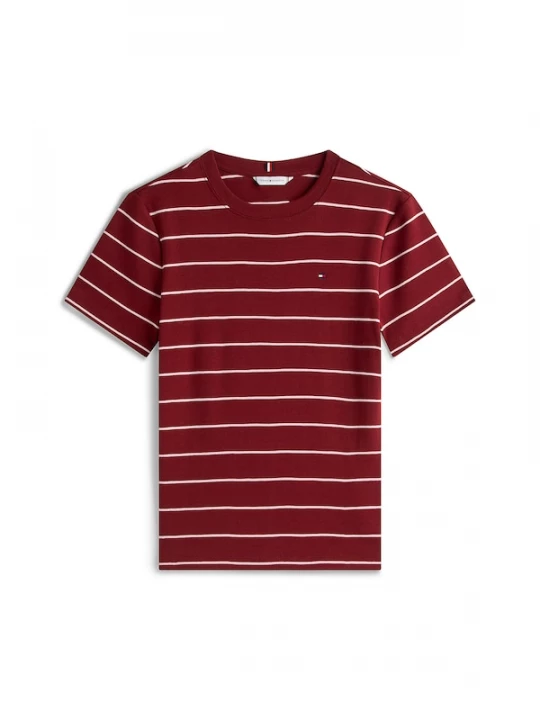 Foto van product TOMMY HILFIGER Shirt 'CODY' wijnrood / wit