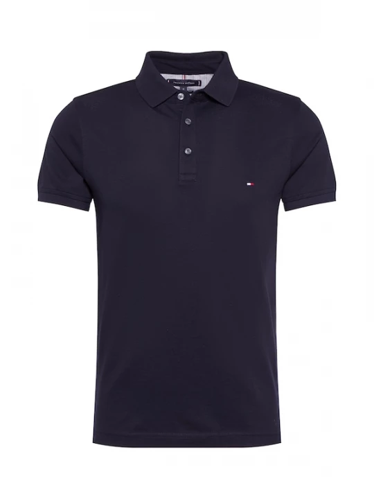 Foto van product TOMMY HILFIGER Shirt 'CORE 1985 SLIM POLO' navy / vuurrood / wit