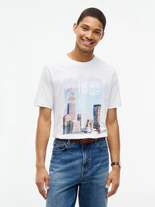 Foto van product TOMMY HILFIGER Shirt crème / lichtblauw / wit