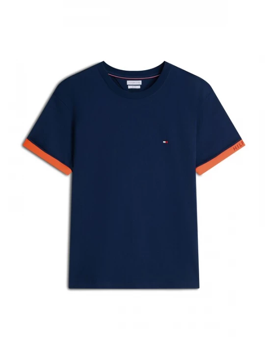 Foto van product TOMMY HILFIGER Shirt donkerblauw / oranje