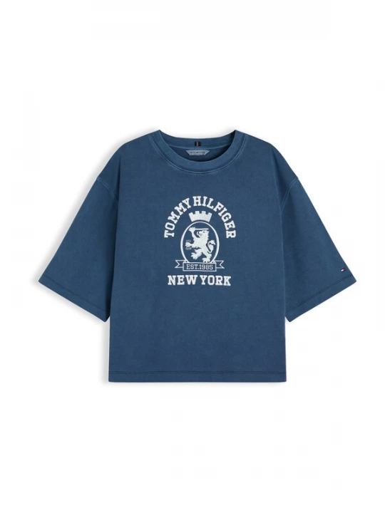 Foto van product TOMMY HILFIGER Shirt donkerblauw / wit