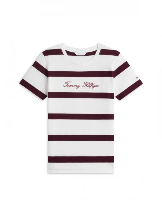 Foto van product TOMMY HILFIGER Shirt donkerrood / wit