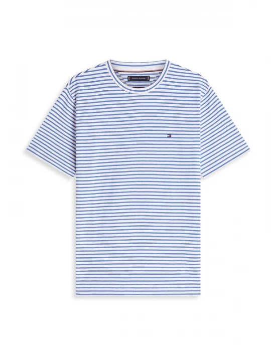 Foto van product TOMMY HILFIGER Shirt 'Ess Seasonal' blauw / wit