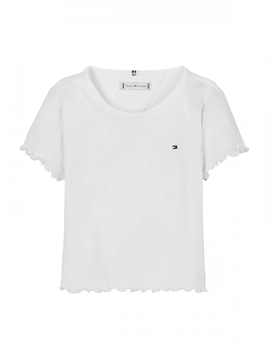 Foto van product TOMMY HILFIGER Shirt 'Essential Extra Slim Short Sleeve' wit