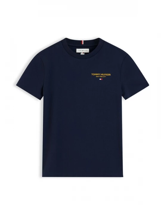 Foto van product TOMMY HILFIGER Shirt 'Essential' navy / goudgeel