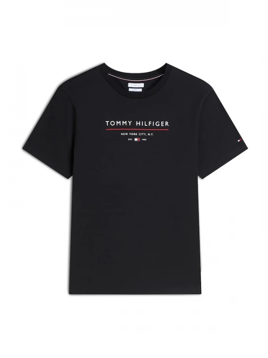 Foto van product TOMMY HILFIGER Shirt 'Essential' rood / zwart / wit