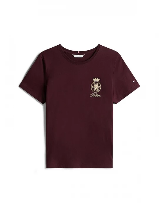 Foto van product TOMMY HILFIGER Shirt goud / wijnrood