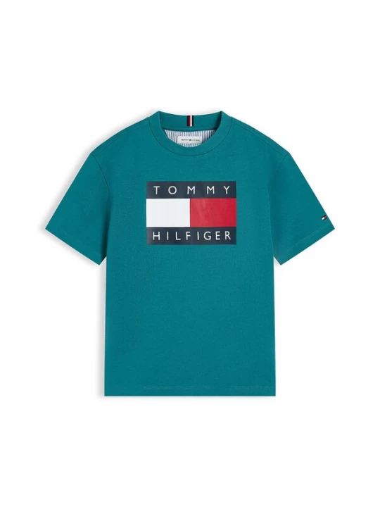 Foto van product TOMMY HILFIGER Shirt 'Heritage' nachtblauw / petrol / rood / wit