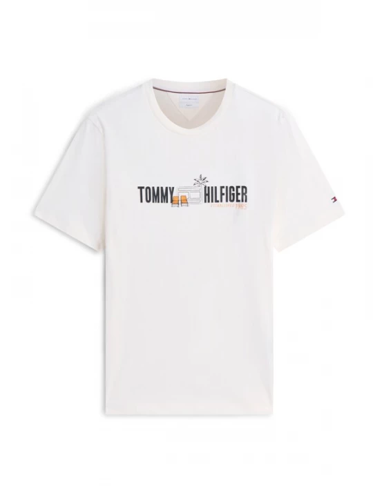 Foto van product TOMMY HILFIGER Shirt ivoor / honing / zwart