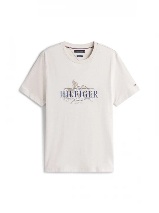 Foto van product TOMMY HILFIGER Shirt lichtbeige / donkerbeige / marine