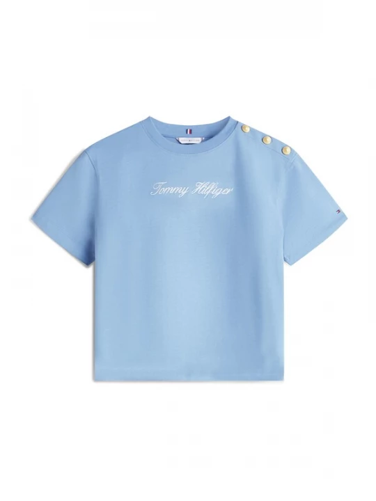 Foto van product TOMMY HILFIGER Shirt lichtblauw / wit
