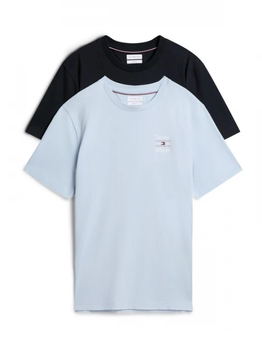 Foto van product TOMMY HILFIGER Shirt lichtblauw / zwart / wit